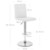 Criss Cross Bar Stool White