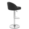 Mimi Chrome Stool Black