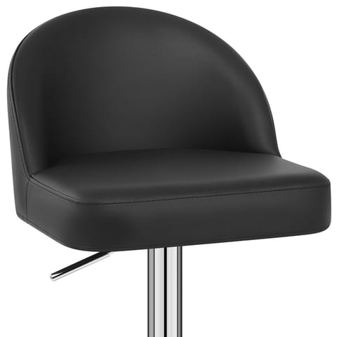 Mimi Chrome Stool Black