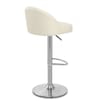 Mimi Brushed Steel Stool Cream