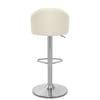Mimi Brushed Steel Stool Cream