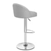 Mimi Chrome Stool Grey