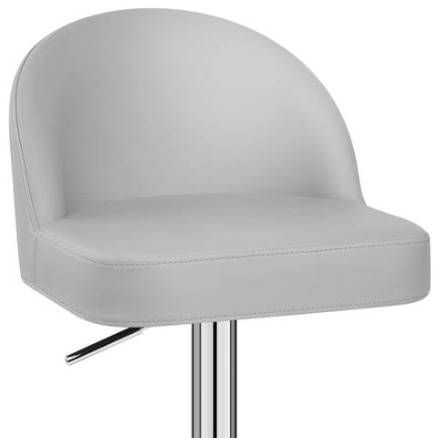 Mimi Chrome Stool Grey