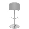 Mimi Brushed Steel Stool Grey