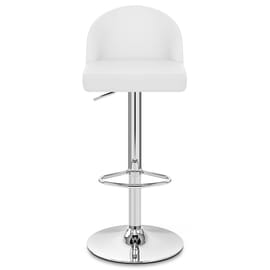 Mimi Chrome Stool White