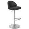Mimi Real Leather Bar Stool Black