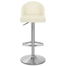 Mimi Real Leather Bar Stool Cream