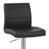 Brushed Steel Breakfast Bar Stool Black