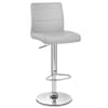Chrome Breakfast Bar Stool Grey