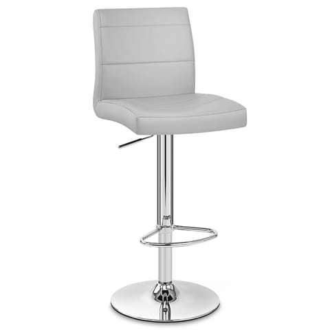 Chrome Breakfast Bar Stool Grey