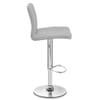 Chrome Breakfast Bar Stool Grey