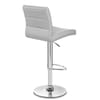 Chrome Breakfast Bar Stool Grey