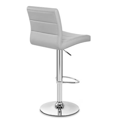 Chrome Breakfast Bar Stool Grey