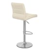 Brushed Steel Breakfast Bar Stool Cream