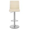 Brushed Steel Breakfast Bar Stool Cream
