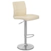 Brushed Steel Breakfast Bar Stool Cream