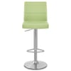 Brushed Steel Breakfast Bar Stool Green