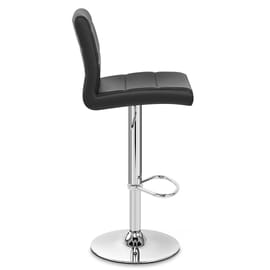 Chrome Breakfast Bar Stool Black