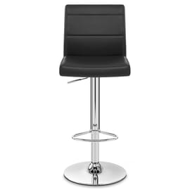 Chrome Breakfast Bar Stool Black