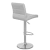 Brushed Steel Breakfast Bar Stool Grey