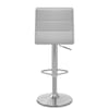 Brushed Steel Breakfast Bar Stool Grey