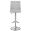Brushed Steel Breakfast Bar Stool Grey