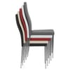 Faith Brushed Chair White Faux Leather