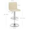 Mint Bar Stool Cream