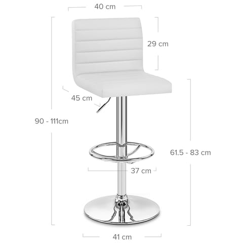 Mint Bar Stool White