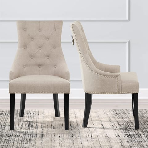 Ascot Dining Chair Tweed Fabric