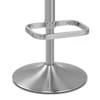 Lush Brushed Steel Bar Stool Black