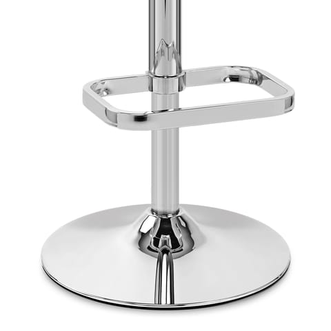 Lush Chrome Stool Black