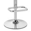 Lush Chrome Stool Grey