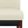 Carlo Walnut Chair Cream Leather