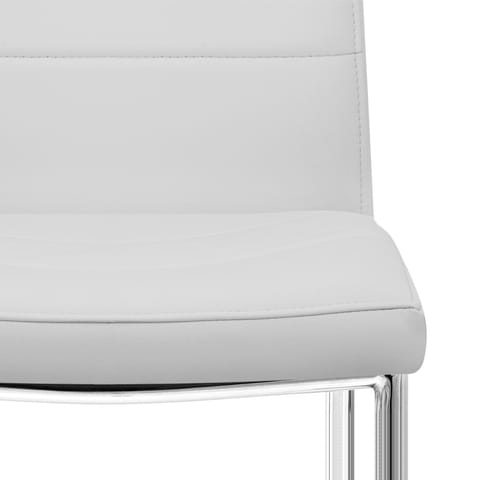 Chrome Breakfast Dining Chair Grey