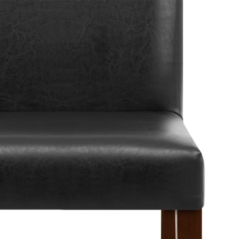 Chicago Walnut Dining Chair Black