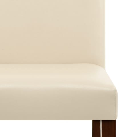 Chicago Walnut Dining Chair Cream