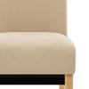 Carlo Oak Chair Beige Fabric