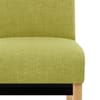 Carlo Oak Chair Green Fabric