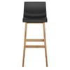 High Drift Oak & Black Bar Stool