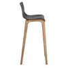 High Drift Oak & Black Bar Stool