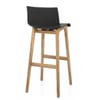 High Drift Oak & Black Bar Stool