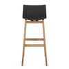 High Drift Oak & Black Bar Stool