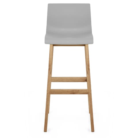 High Drift Oak & Grey Bar Stool