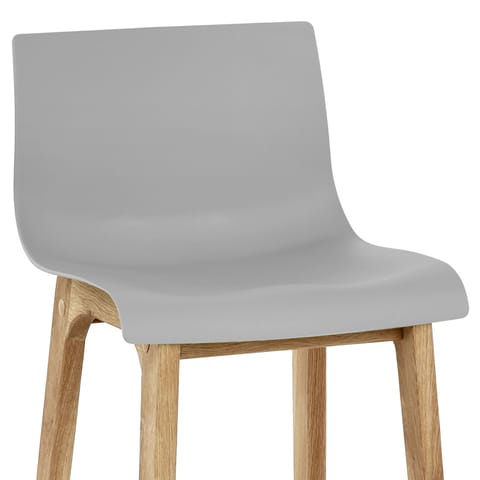 High Drift Oak & Grey Bar Stool