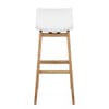 High Drift Oak & White Bar Stool