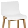 High Drift Oak & White Bar Stool