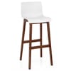 Drift Walnut & White Bar Stool