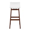 Drift Walnut & White Bar Stool