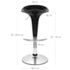 Gloss Coco Bar Stool Black